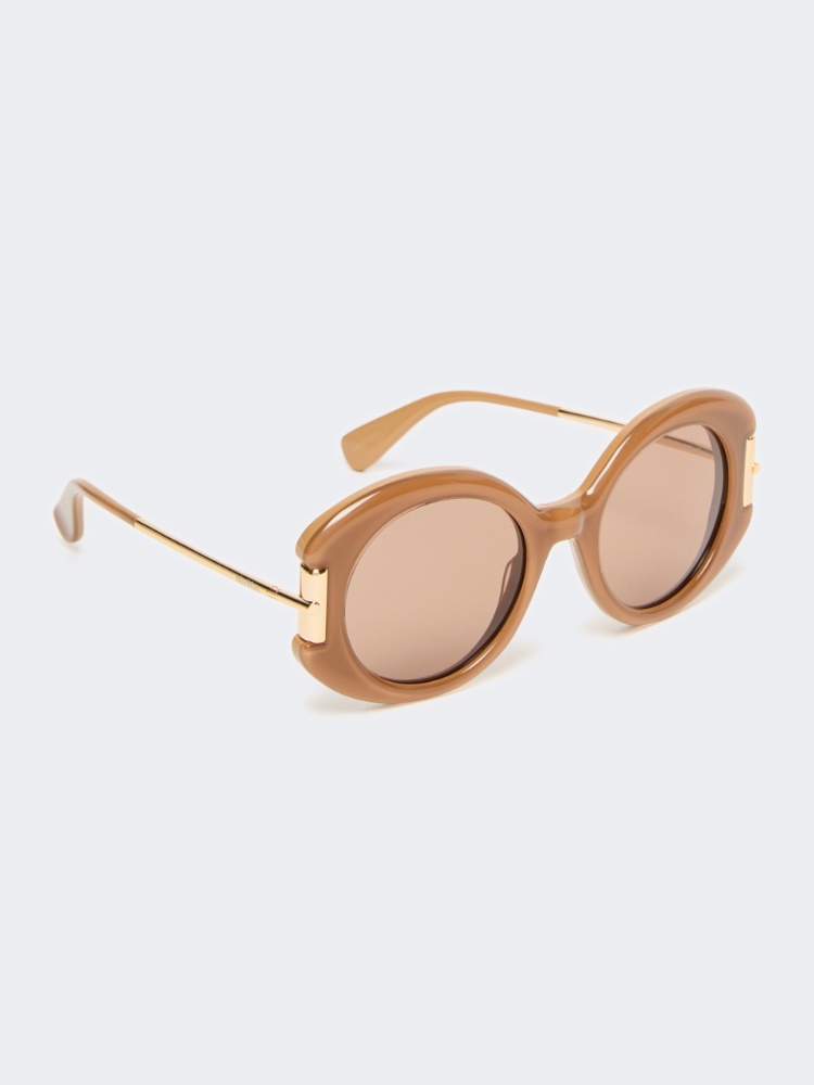 Round acetate glasses - CAMEL - 2