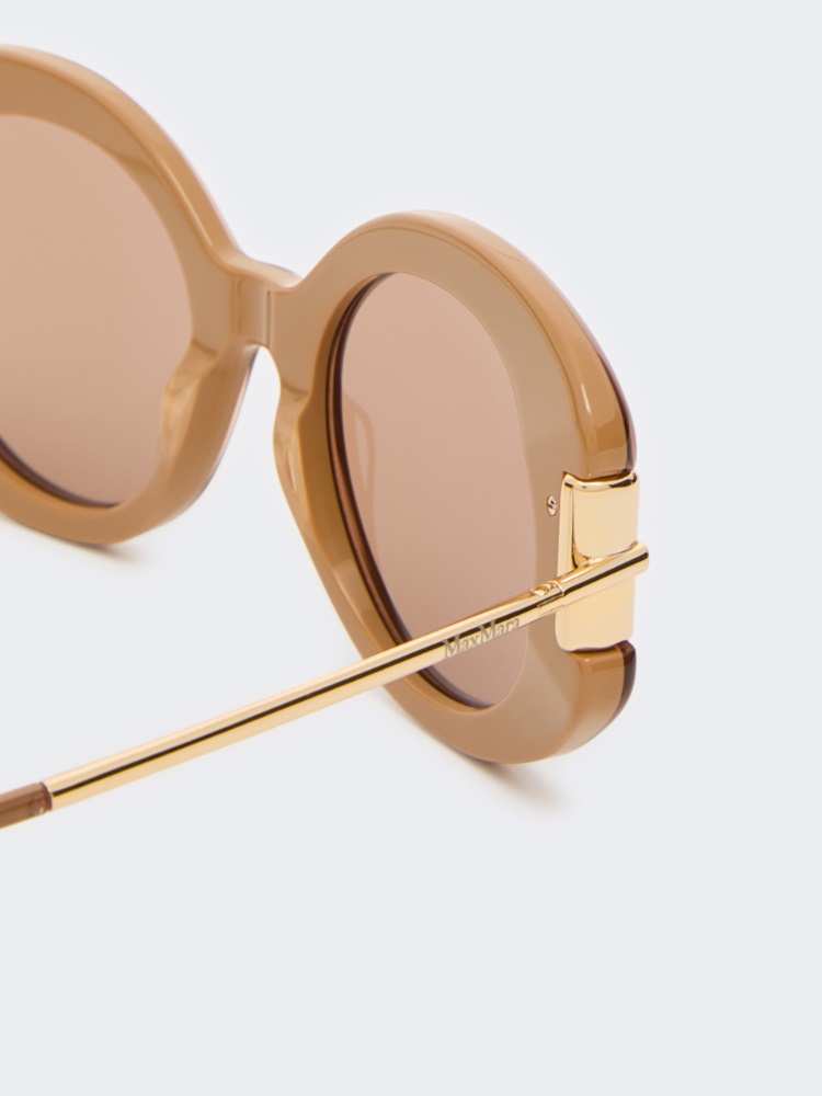 Round acetate glasses - CAMEL - 3