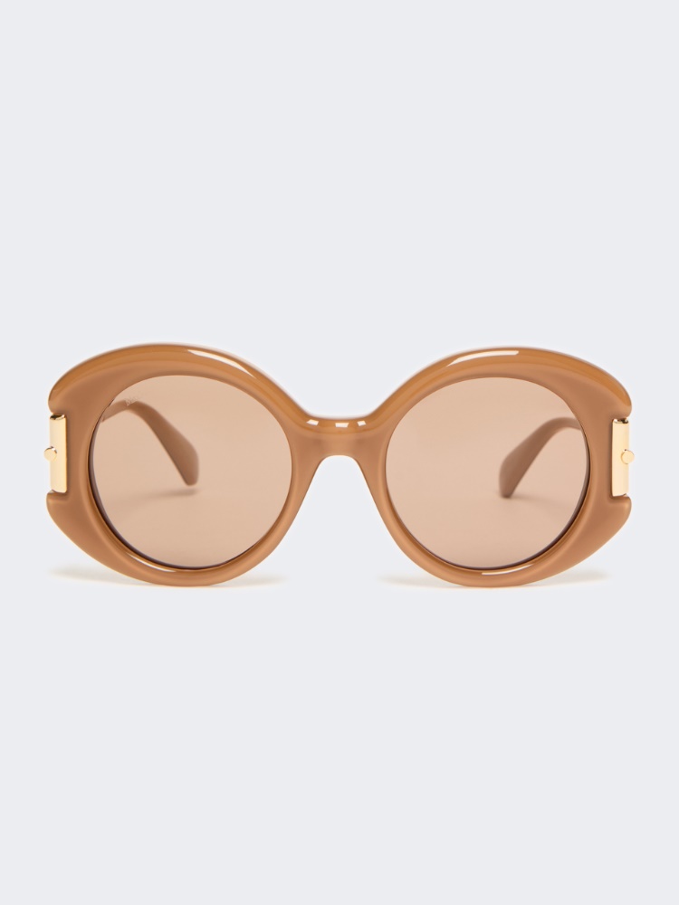 Round acetate glasses - CAMEL
