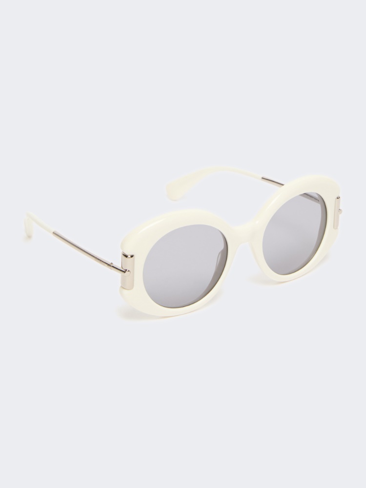 Round acetate glasses - WHITE - 2