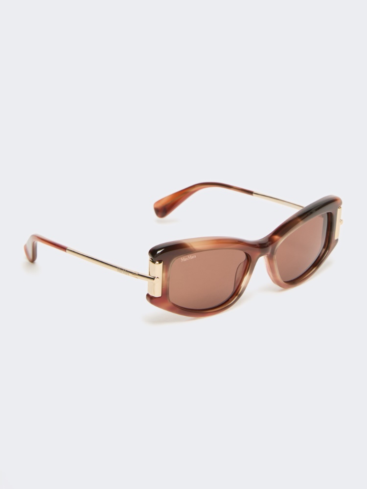 Square acetate glasses - RUST - 2