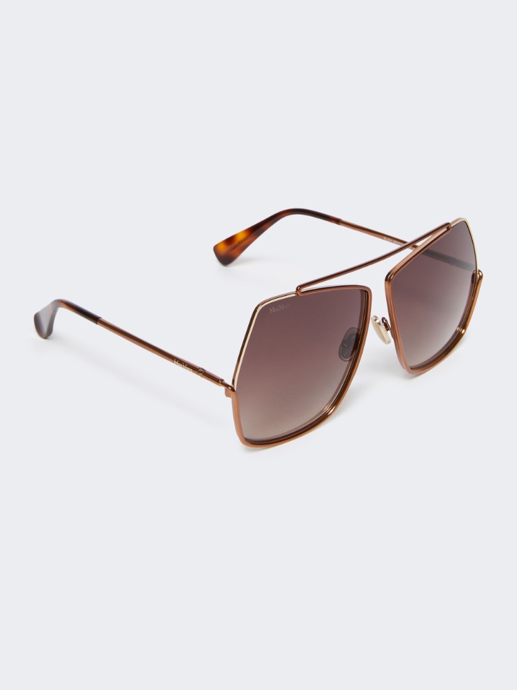 Geometric sunglasses - BROWN - 2