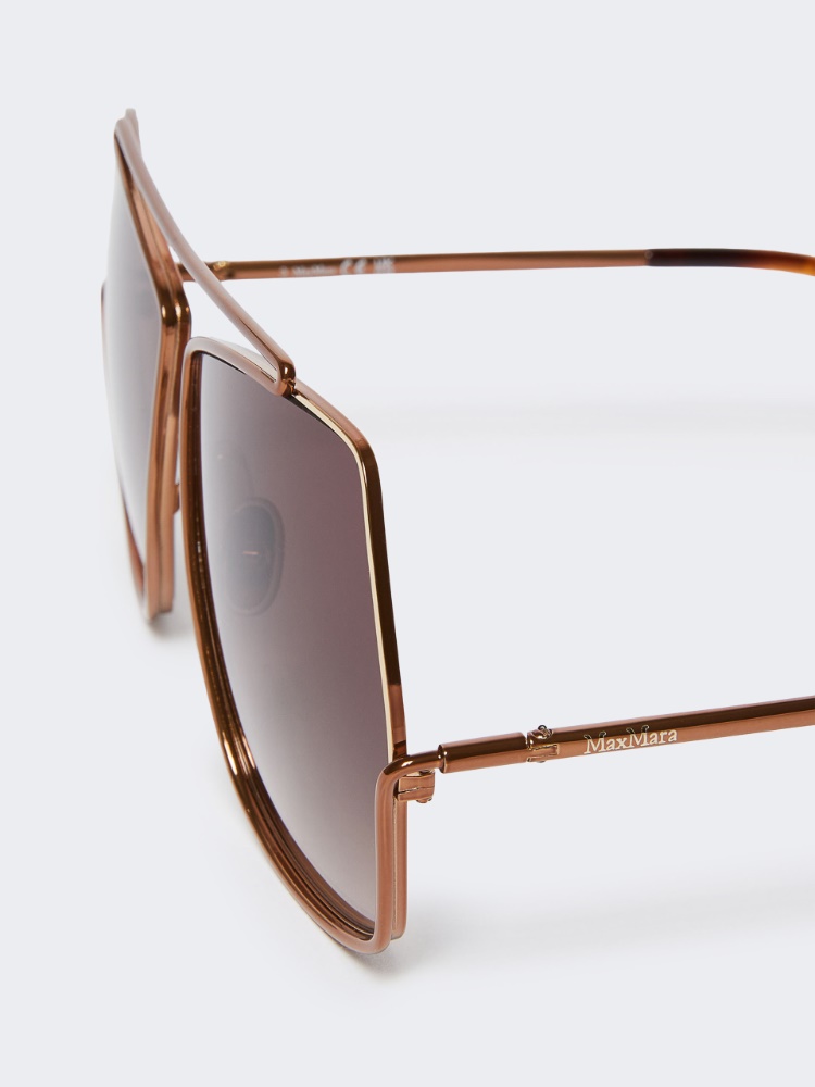 Geometric sunglasses - BROWN - 3