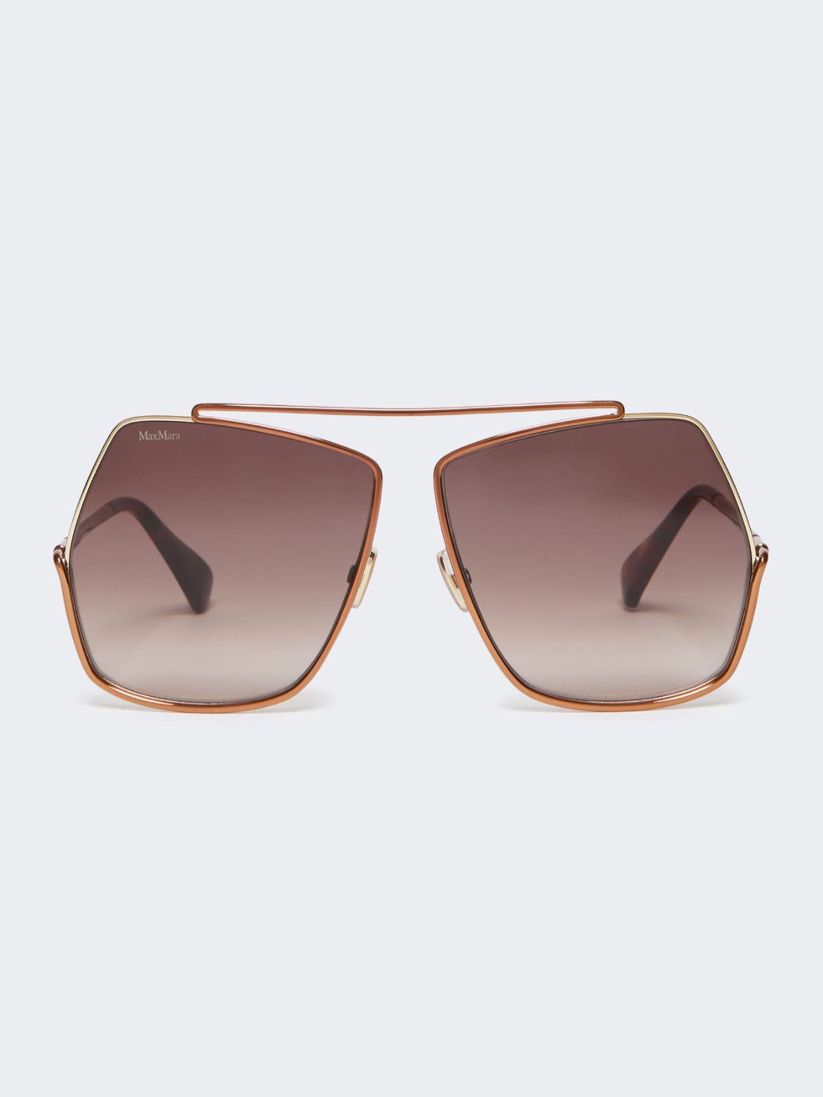 Geometric sunglasses - BROWN