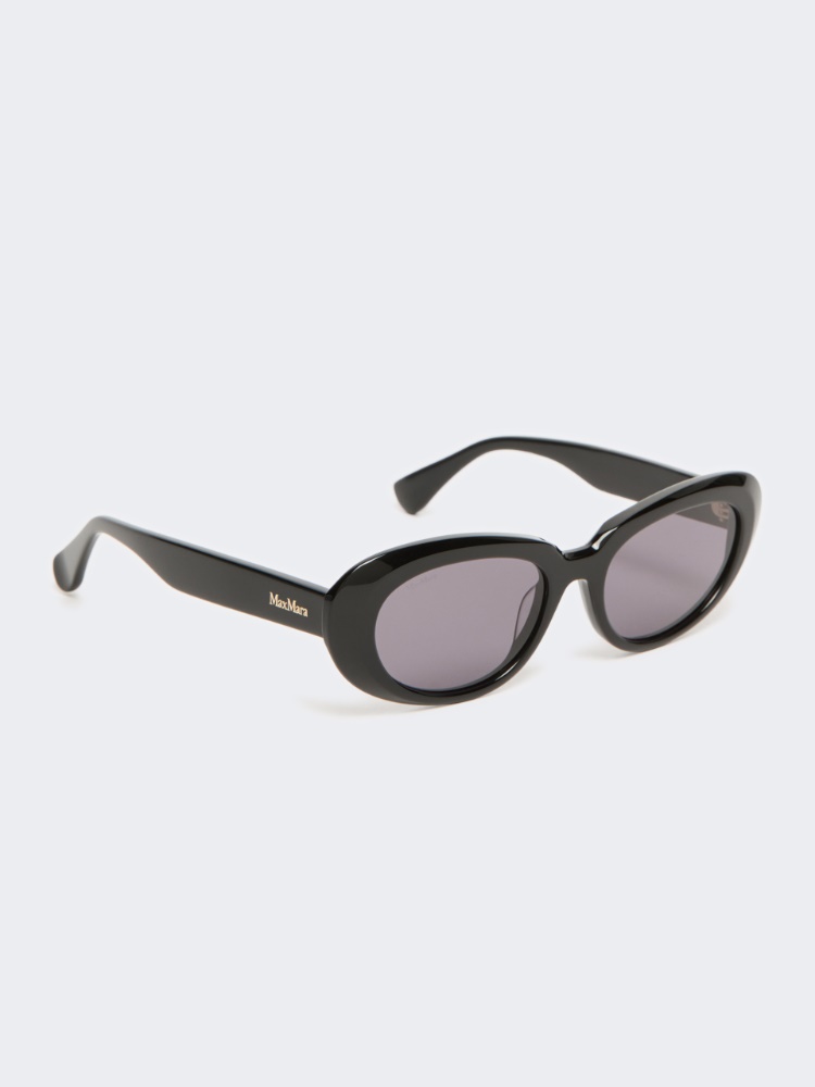 Oval sunglasses - BLACK - 2