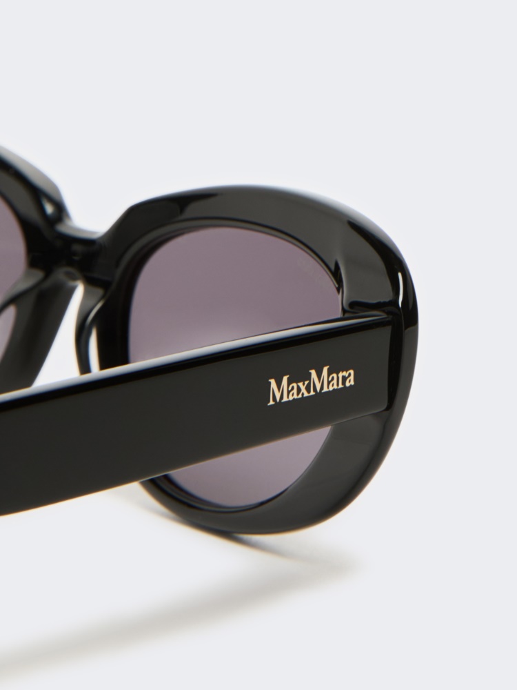 Oval sunglasses - BLACK - 3