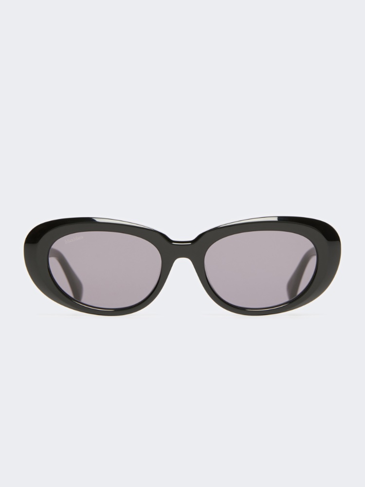 Oval sunglasses - BLACK