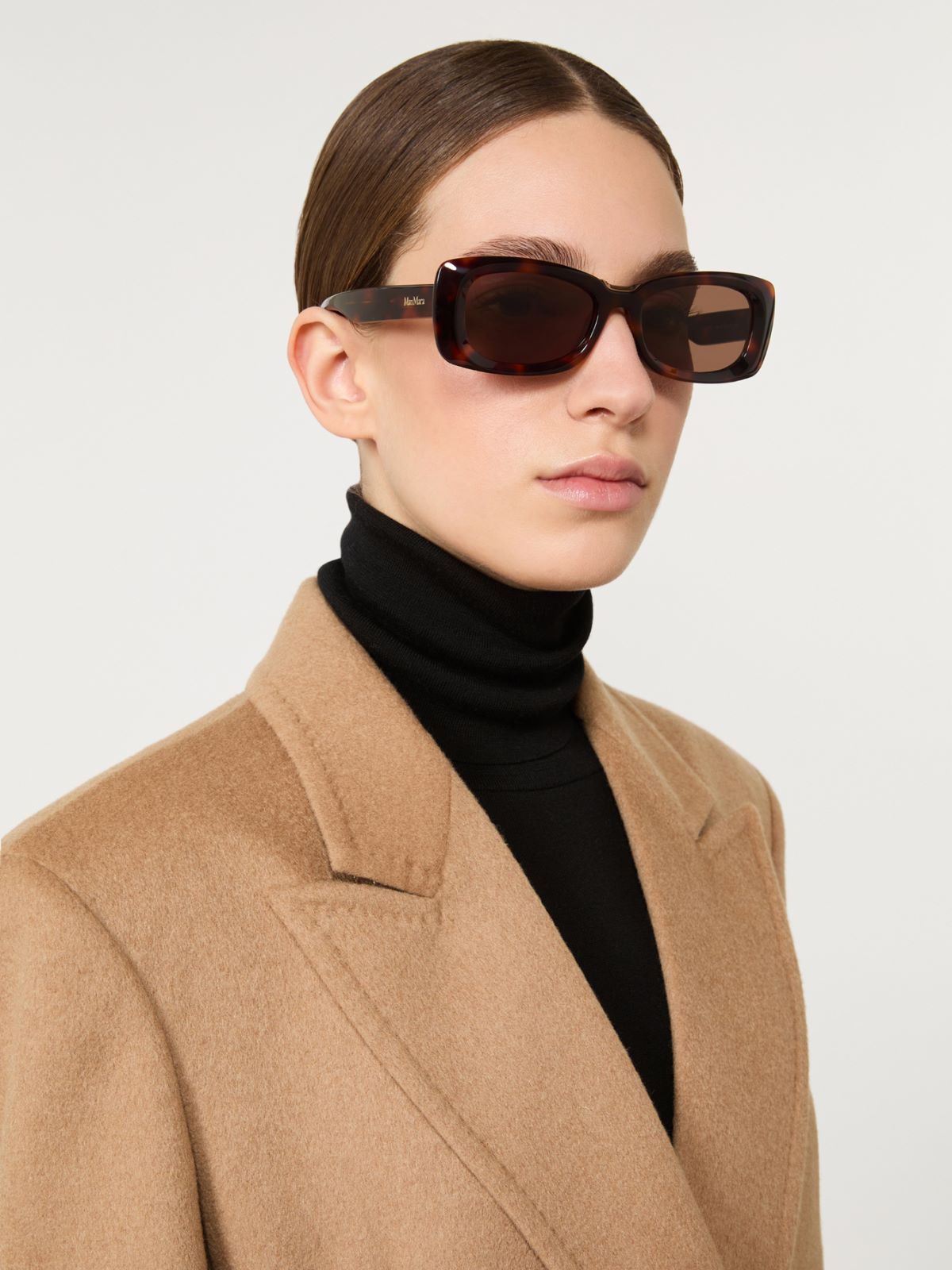 Rectangular sunglasses - TAWNY BRONZE BROWN
