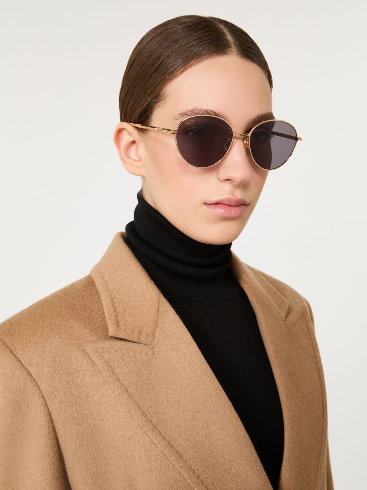 Gafas de sol ovaladas - GRIS OSCURO