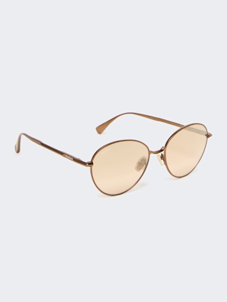 Oval sunglasses - CAMEL - 2