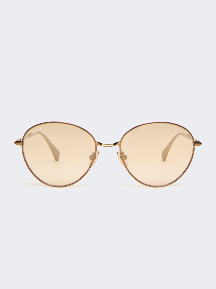 Oval sunglasses - CAMEL