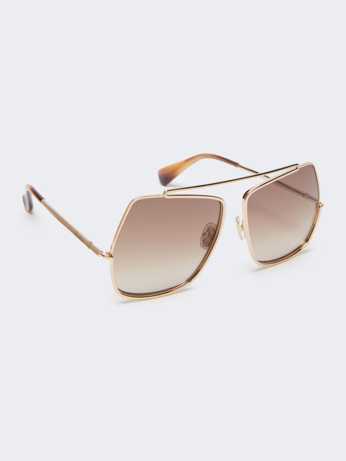 Geometric sunglasses - BROWN - 2