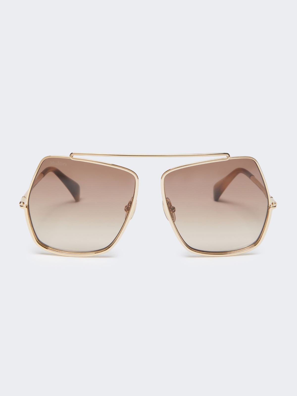 Geometric sunglasses - BROWN