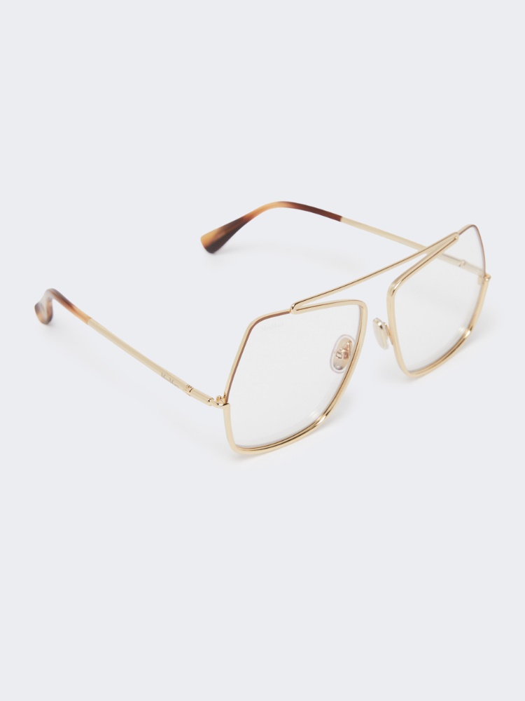 Square metallic sunglasses - GOLD - 2