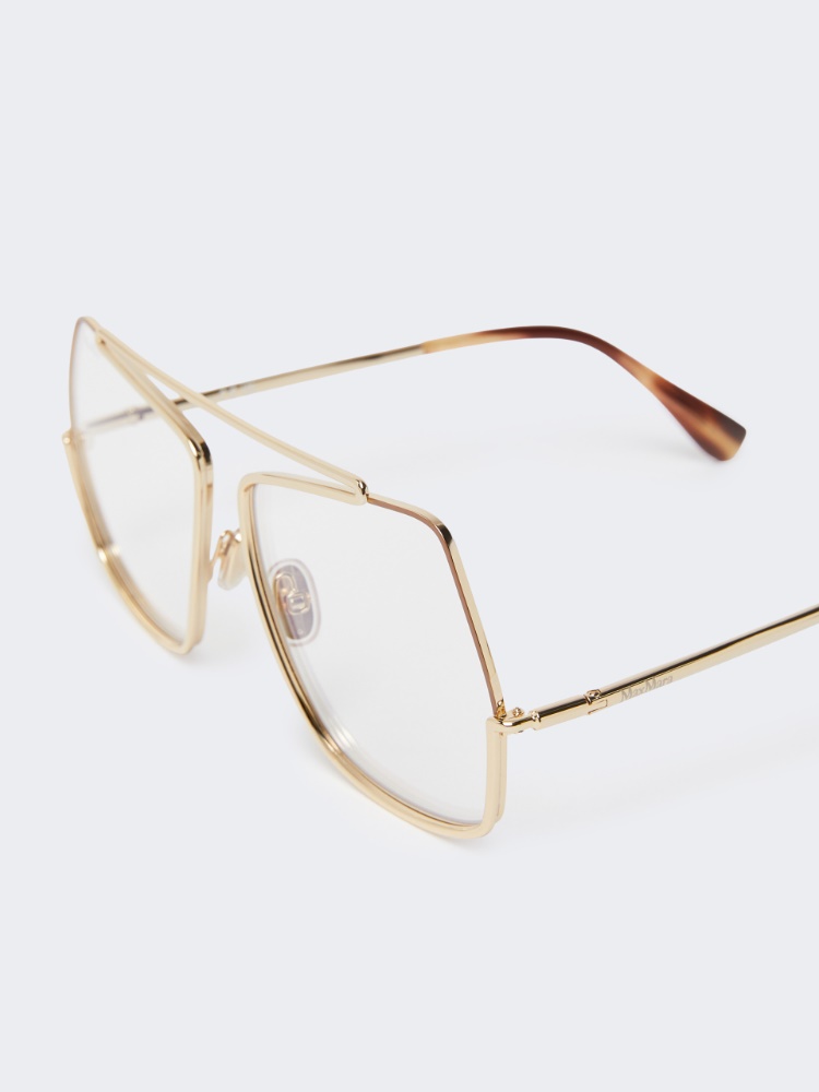 Square metallic sunglasses - GOLD - 3