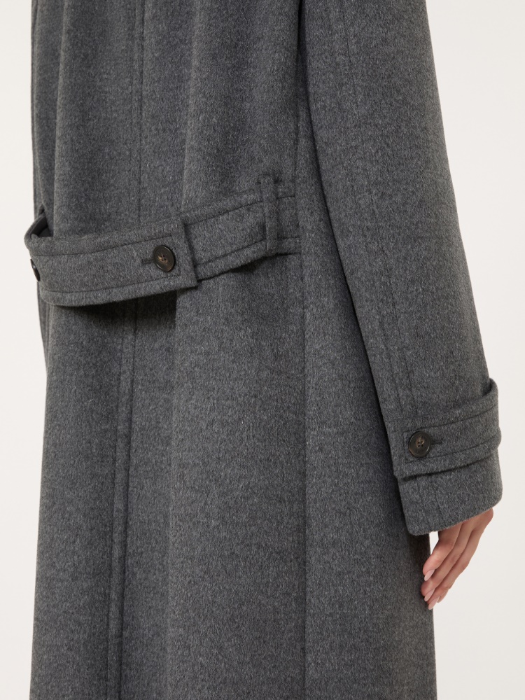 Double wool broadcloth coat - MEDIUM GREY