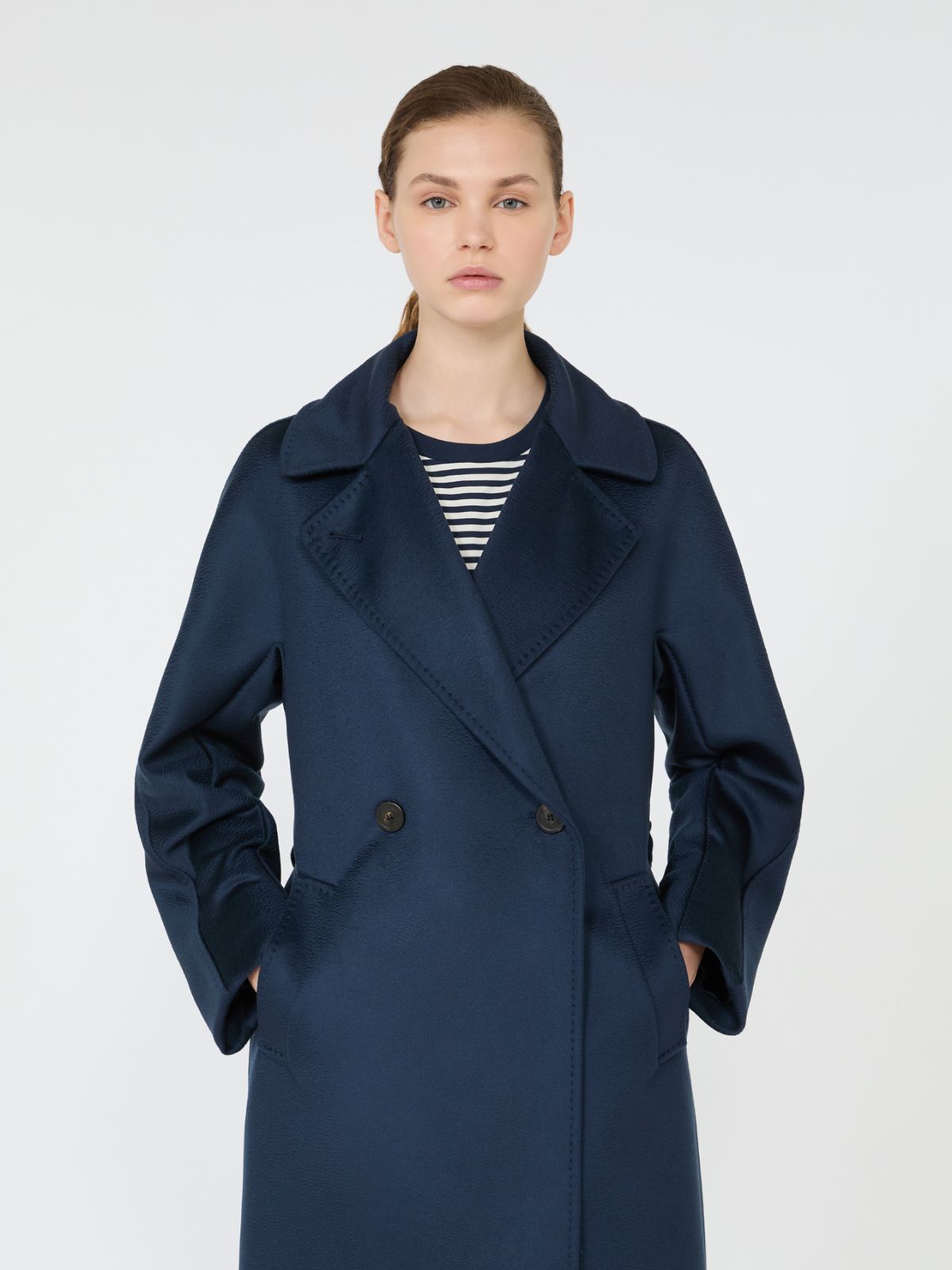 Double-breasted wool coat - ULTRAMARINE - Max Mara - 4