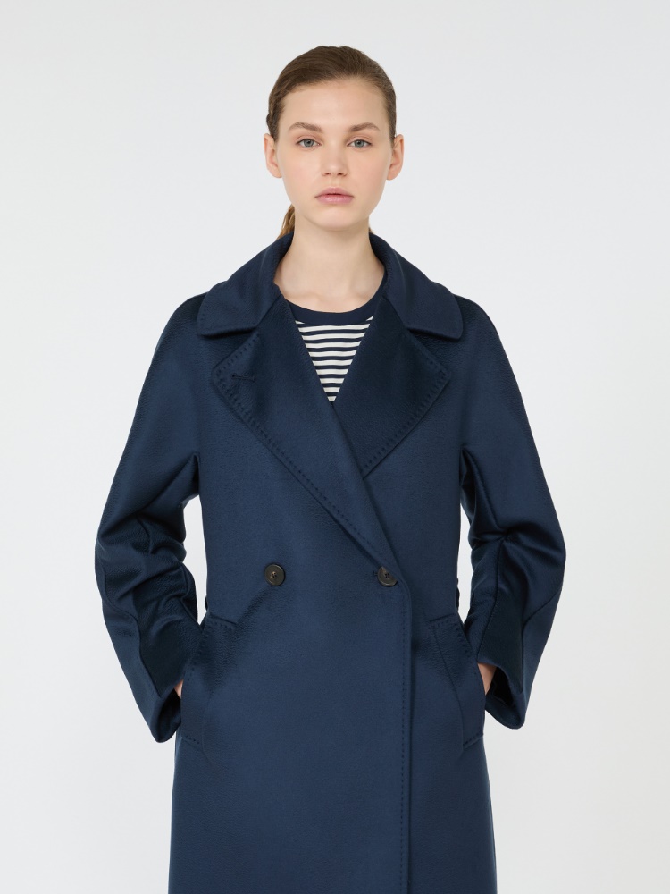 Double-breasted wool coat - ULTRAMARINE - Max Mara - 4