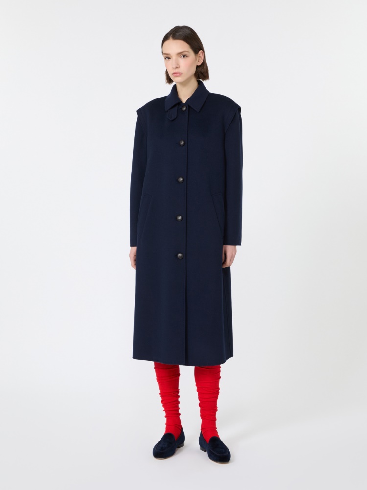 Double wool broadcloth coat - MIDNIGHTBLUE - Max Mara - 2