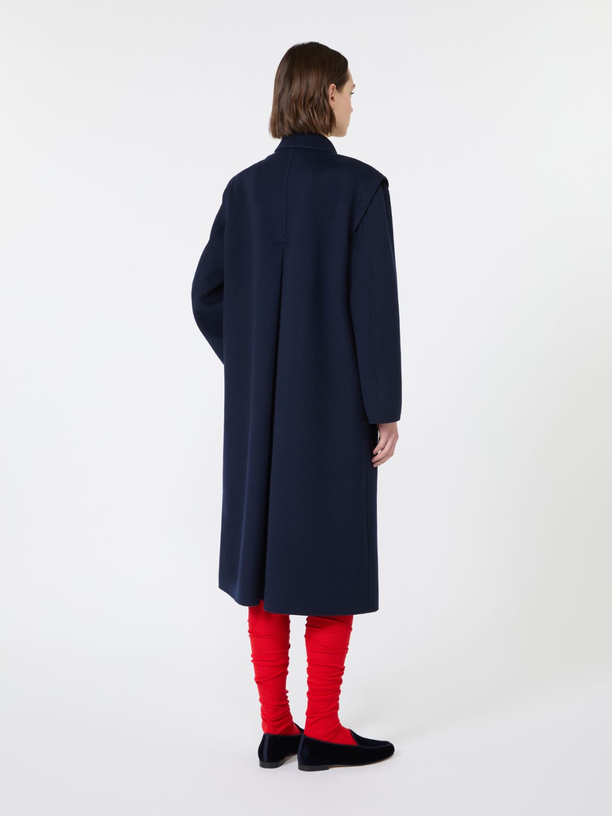 Double wool broadcloth coat - MIDNIGHTBLUE - Max Mara - 3
