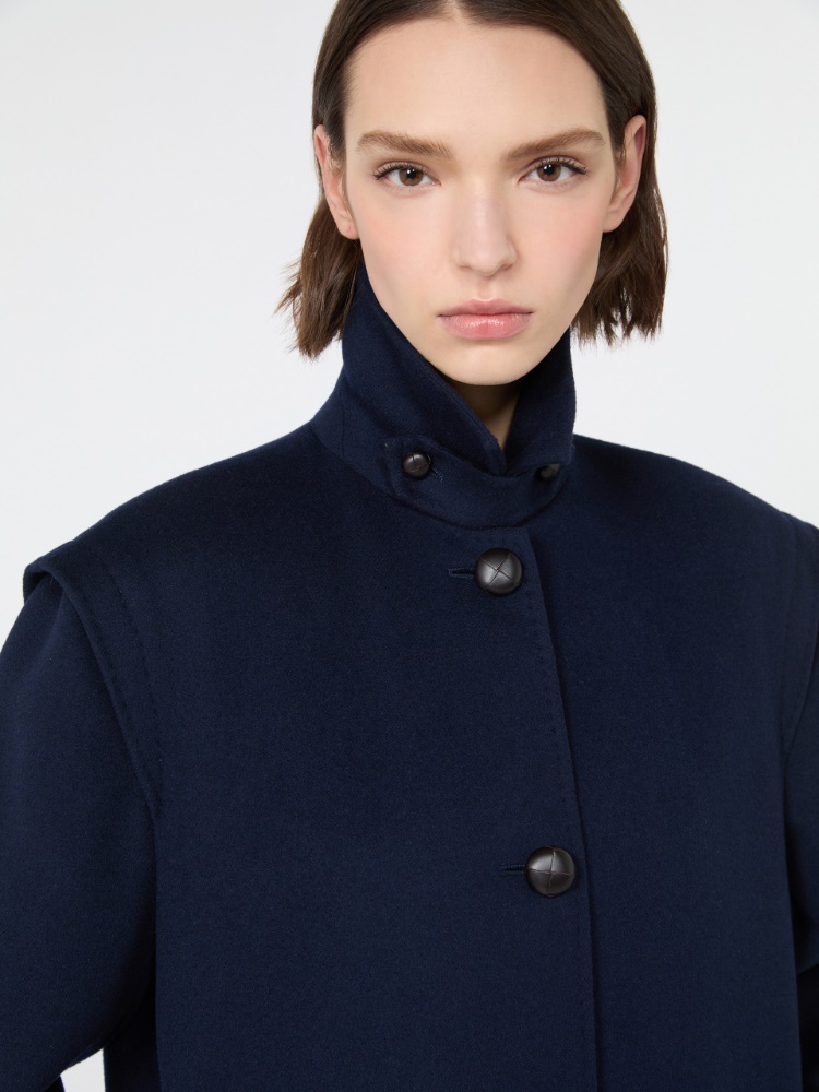 Double wool broadcloth coat - MIDNIGHTBLUE - Max Mara - 4