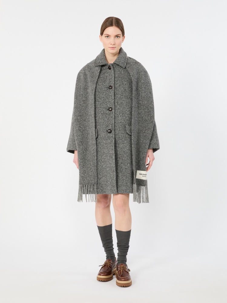 Wool-blend tweed coat - DARK GREY - Max Mara - 2