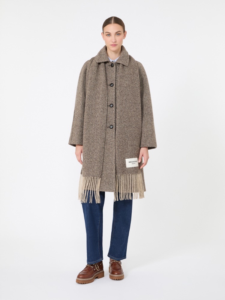 Wool-blend tweed coat - BROWN - Max Mara - 2