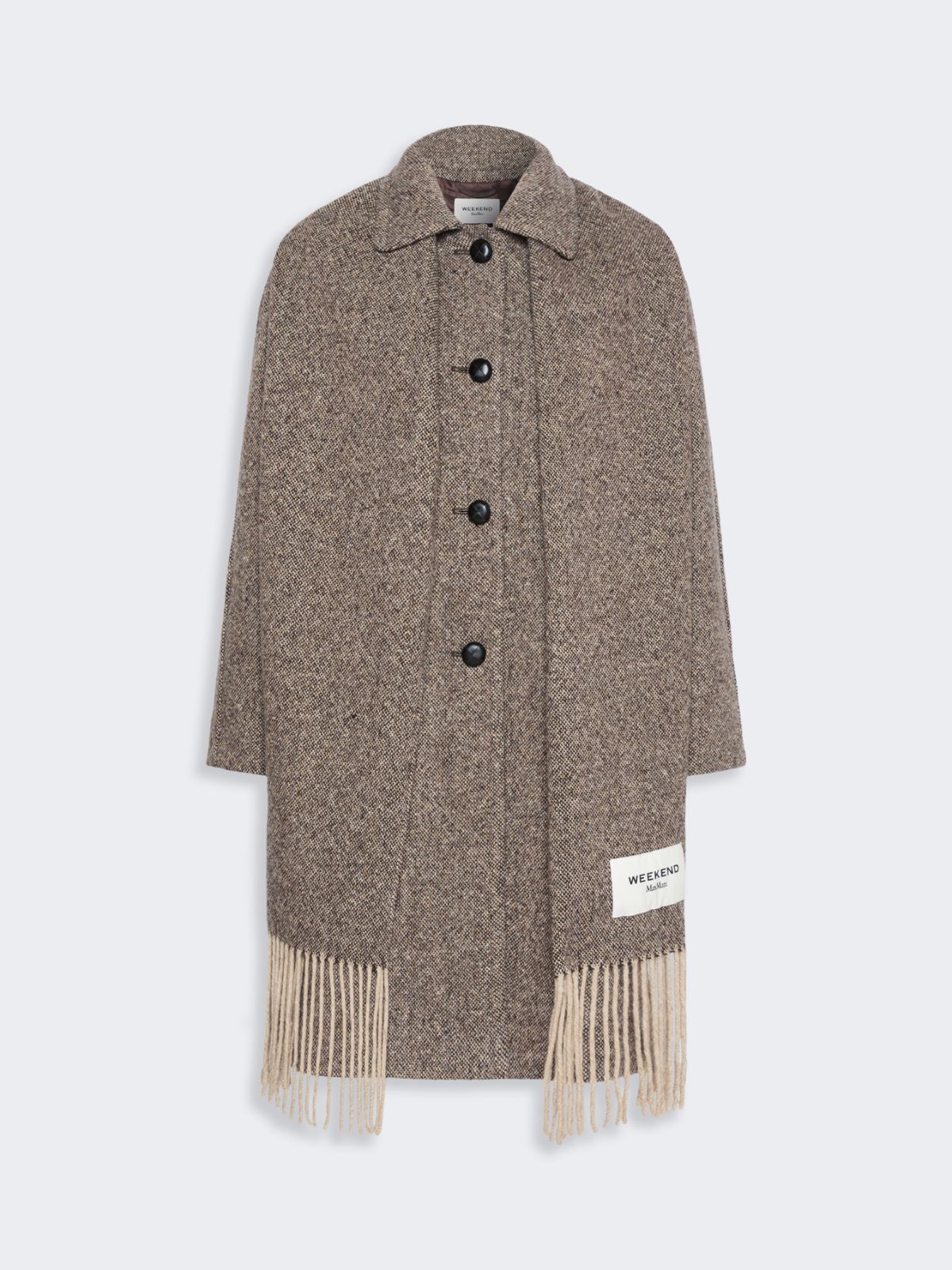Wool-blend tweed coat - BROWN - Max Mara - 5