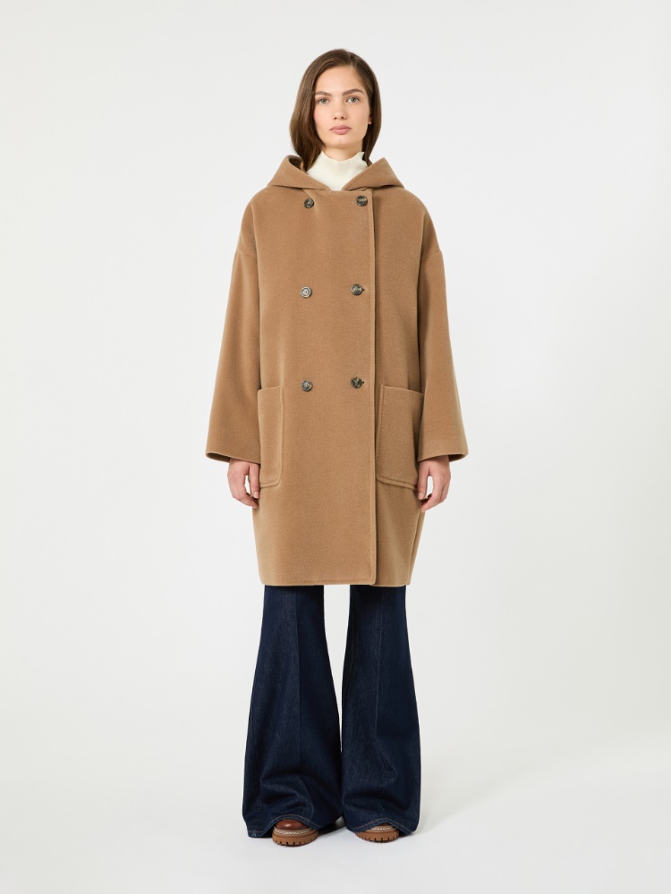 Wool and alpaca beaver cloth coat - CAMEL - Max Mara - 2
