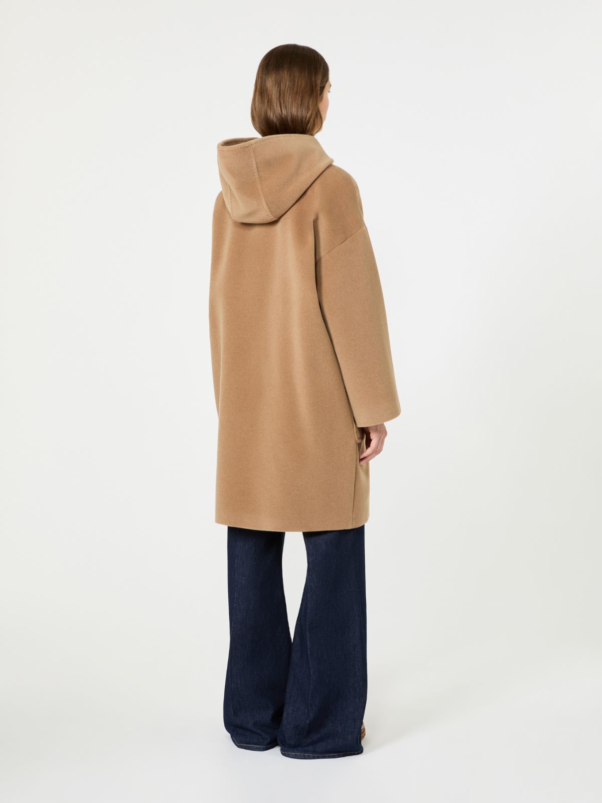 Wool and alpaca beaver cloth coat - CAMEL - Max Mara - 3
