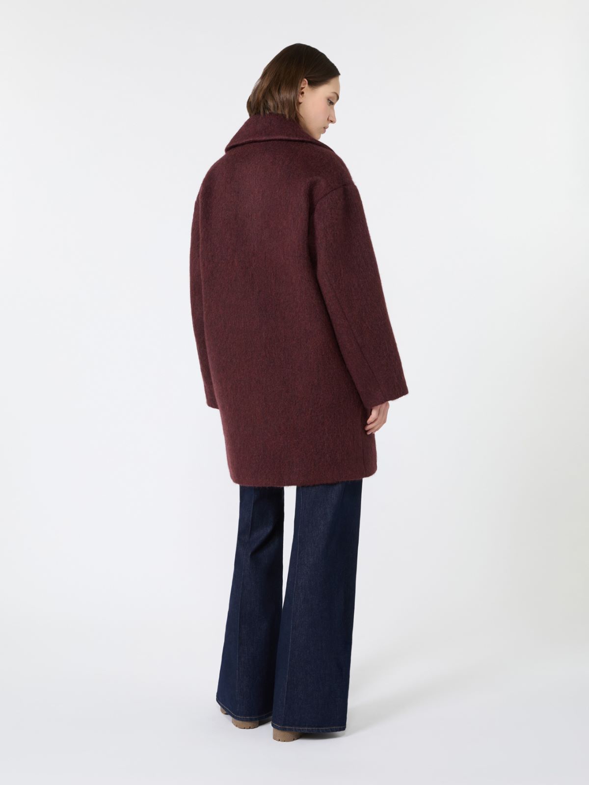 Wool and alpaca blend coat - BORDEAUX - Max Mara - 3