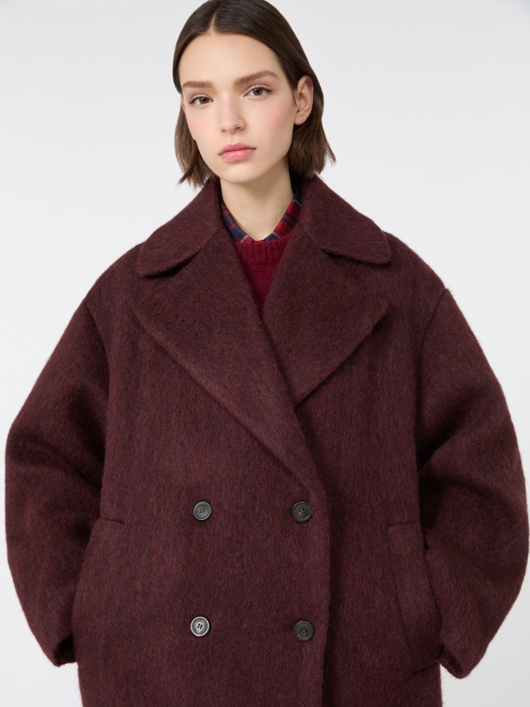 Wool and alpaca blend coat - BORDEAUX - Max Mara - 4