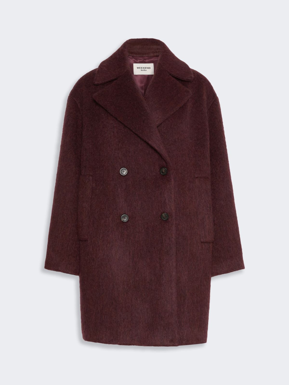 Wool and alpaca blend coat - BORDEAUX - Max Mara - 5