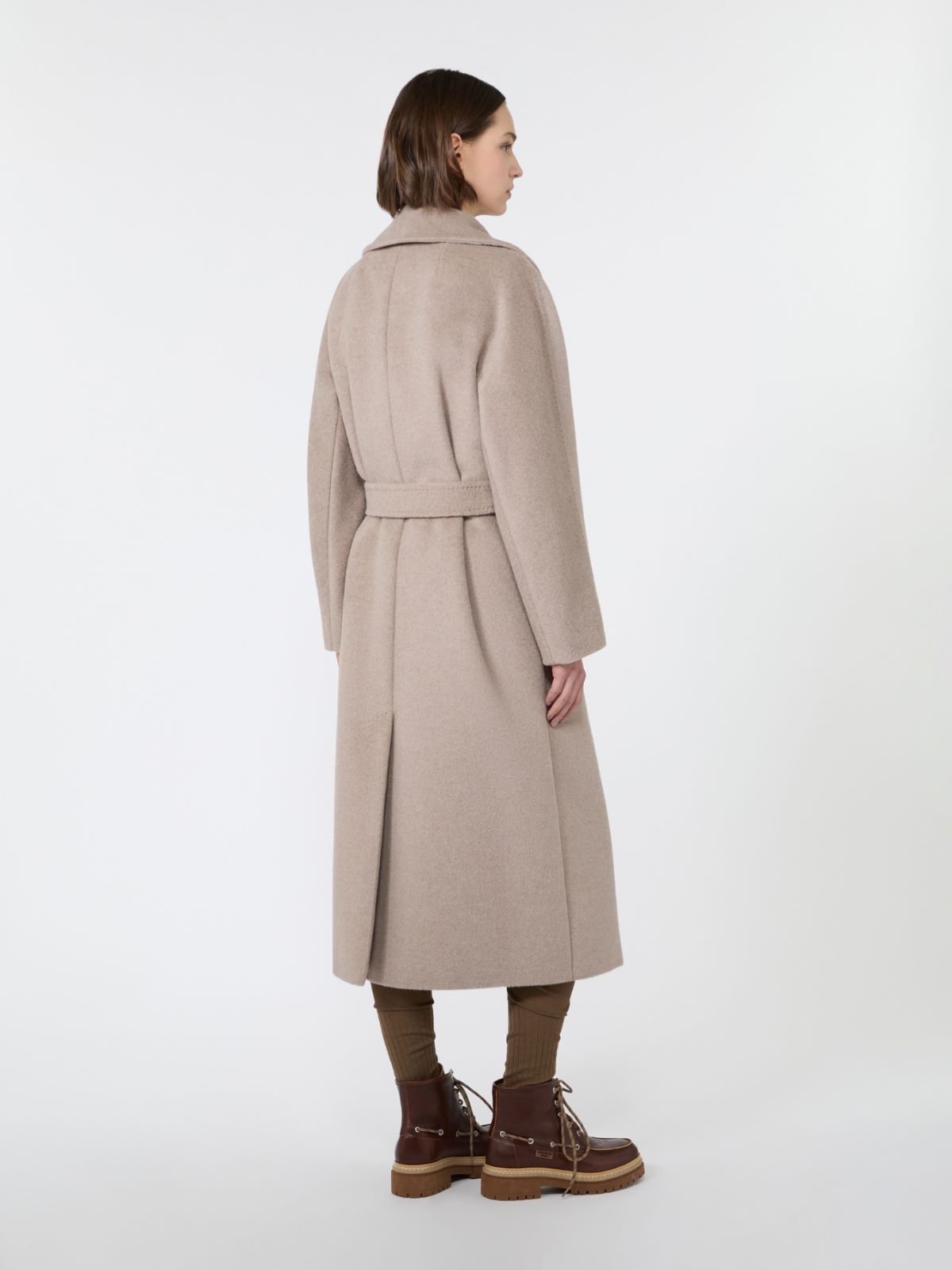 Wool and alpaca teddy coat - SAND - Max Mara - 3