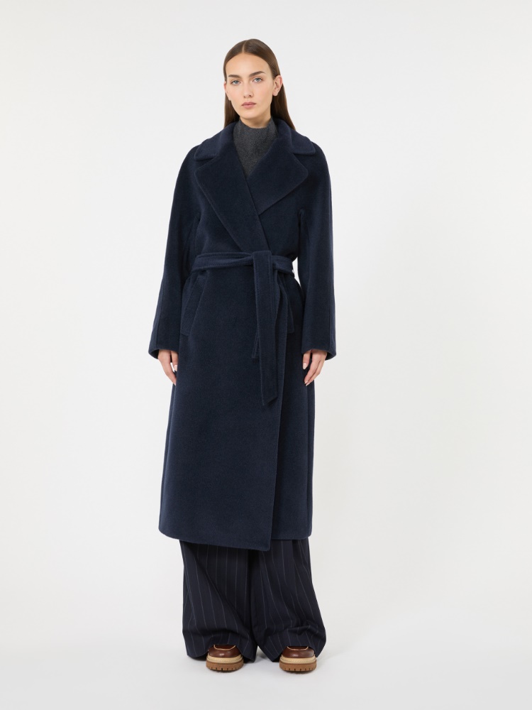 Wool and alpaca teddy coat - NAVY - Max Mara - 2