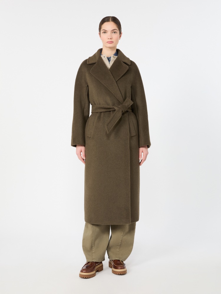 Teddy-Mantel aus Wolle und Alpaka - KHAKI - Max Mara - 2