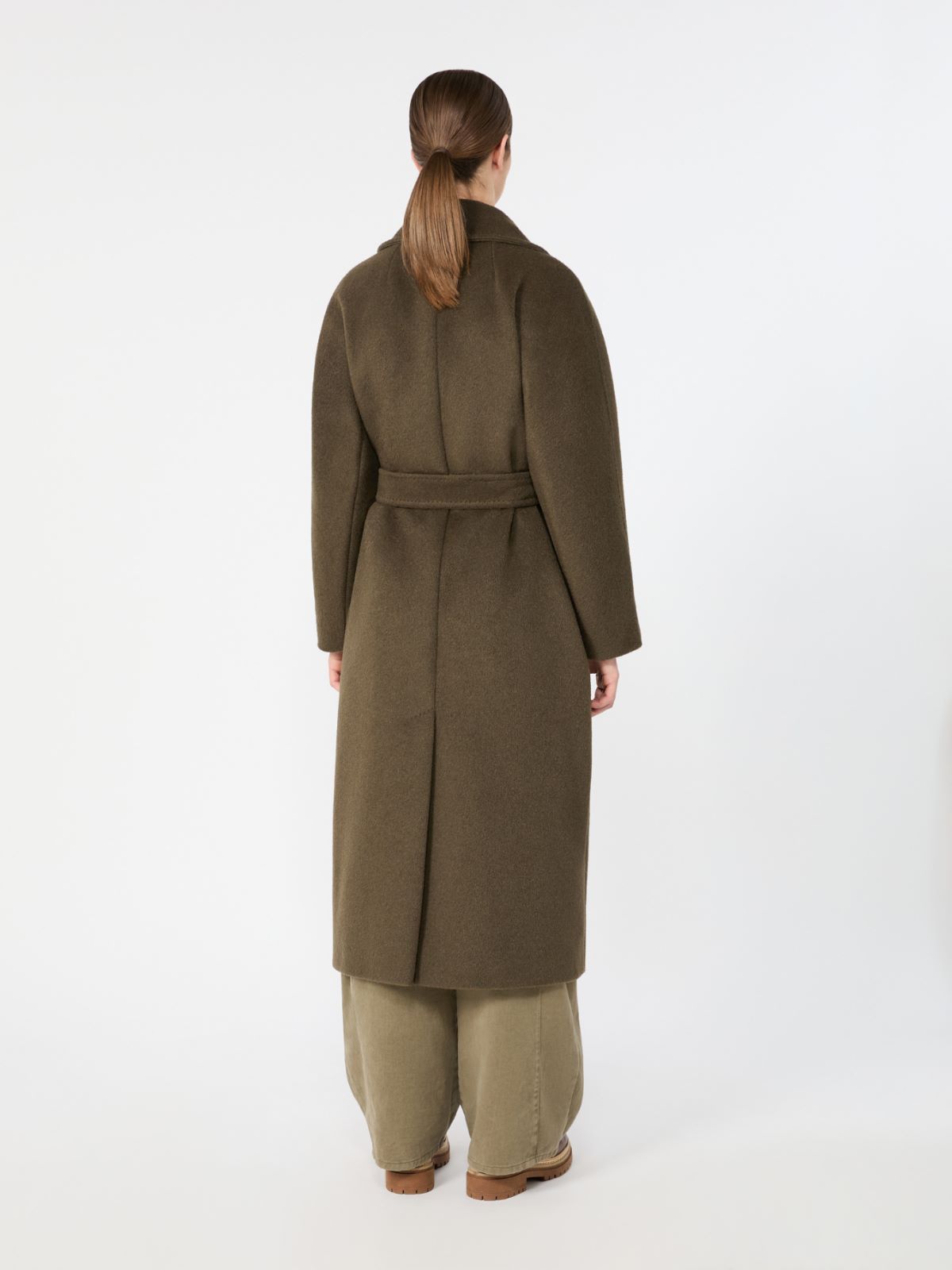 Teddy-Mantel aus Wolle und Alpaka - KHAKI - Max Mara - 3