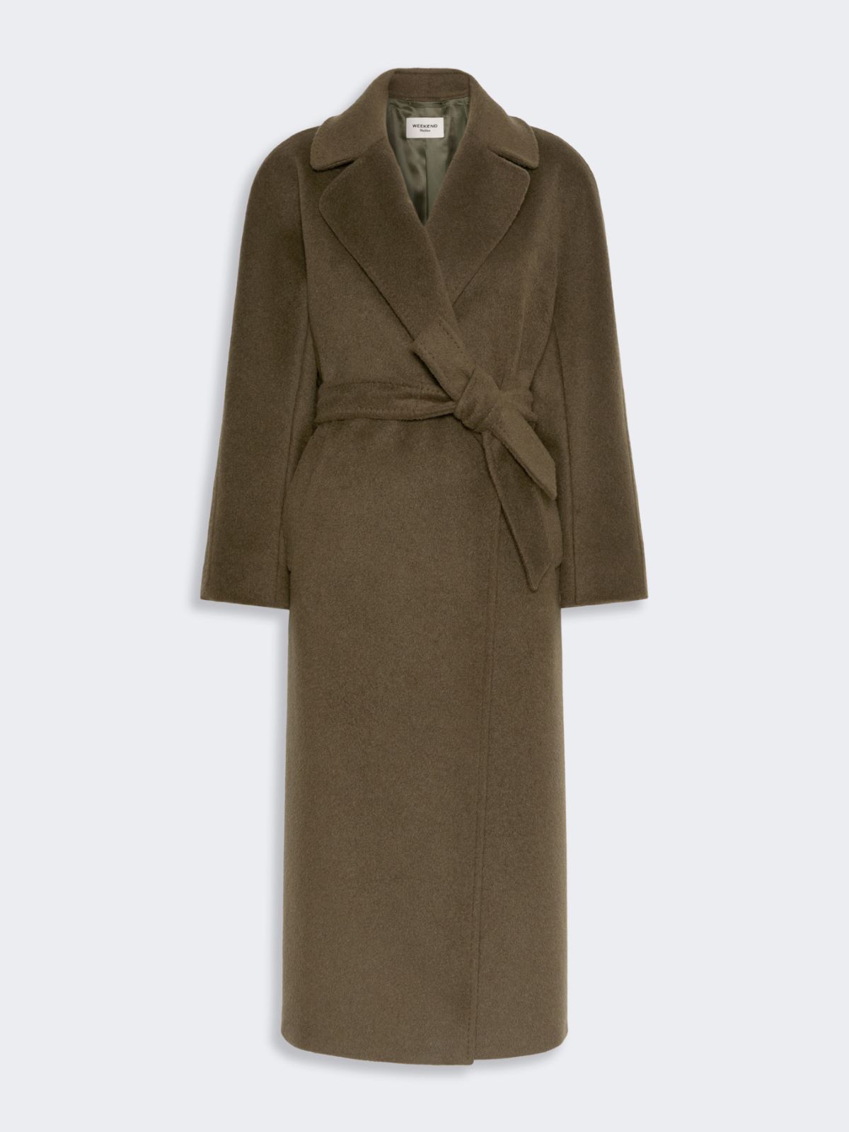 Teddy-Mantel aus Wolle und Alpaka - KHAKI - Max Mara - 4