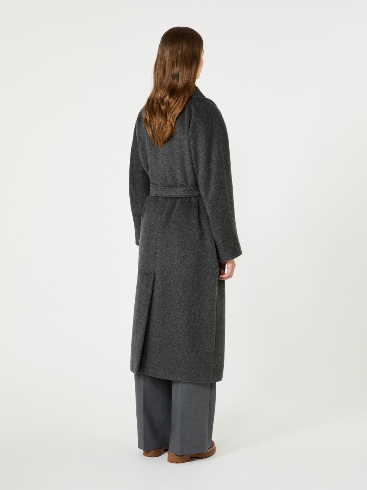 Wool and alpaca teddy coat - DARK GREY - Max Mara - 3