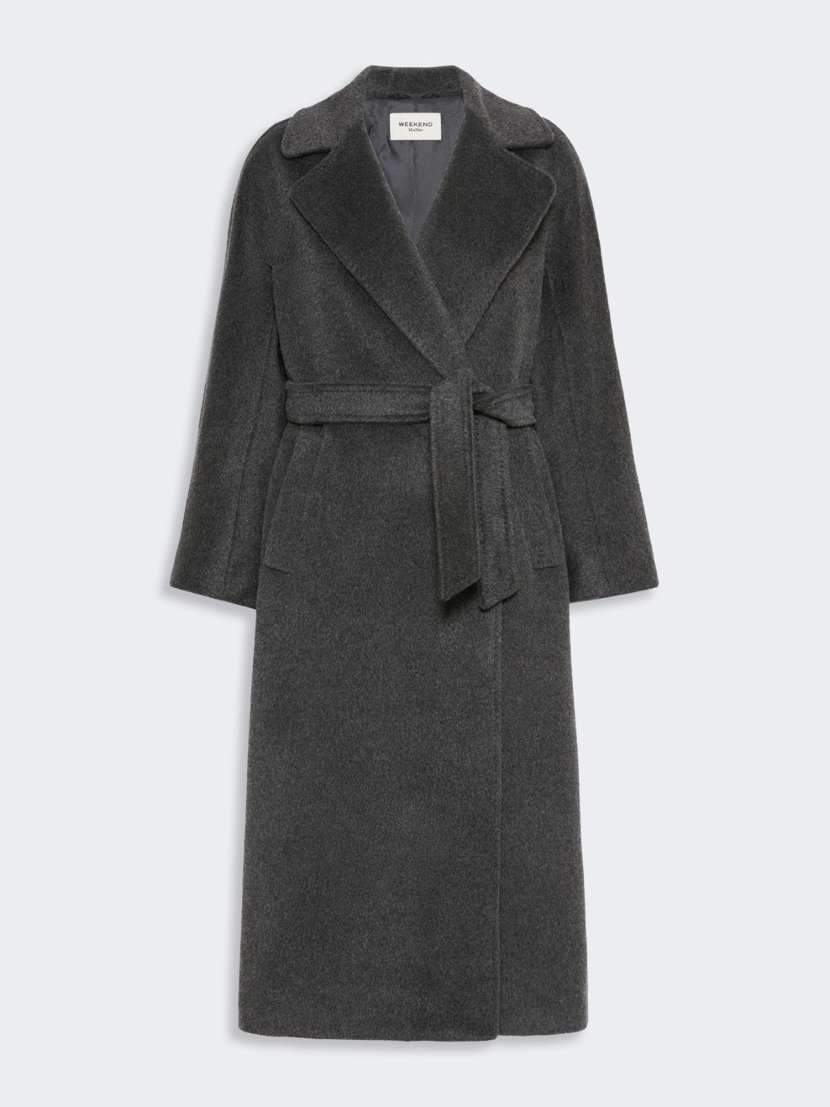 Wool and alpaca teddy coat - DARK GREY - Max Mara - 5