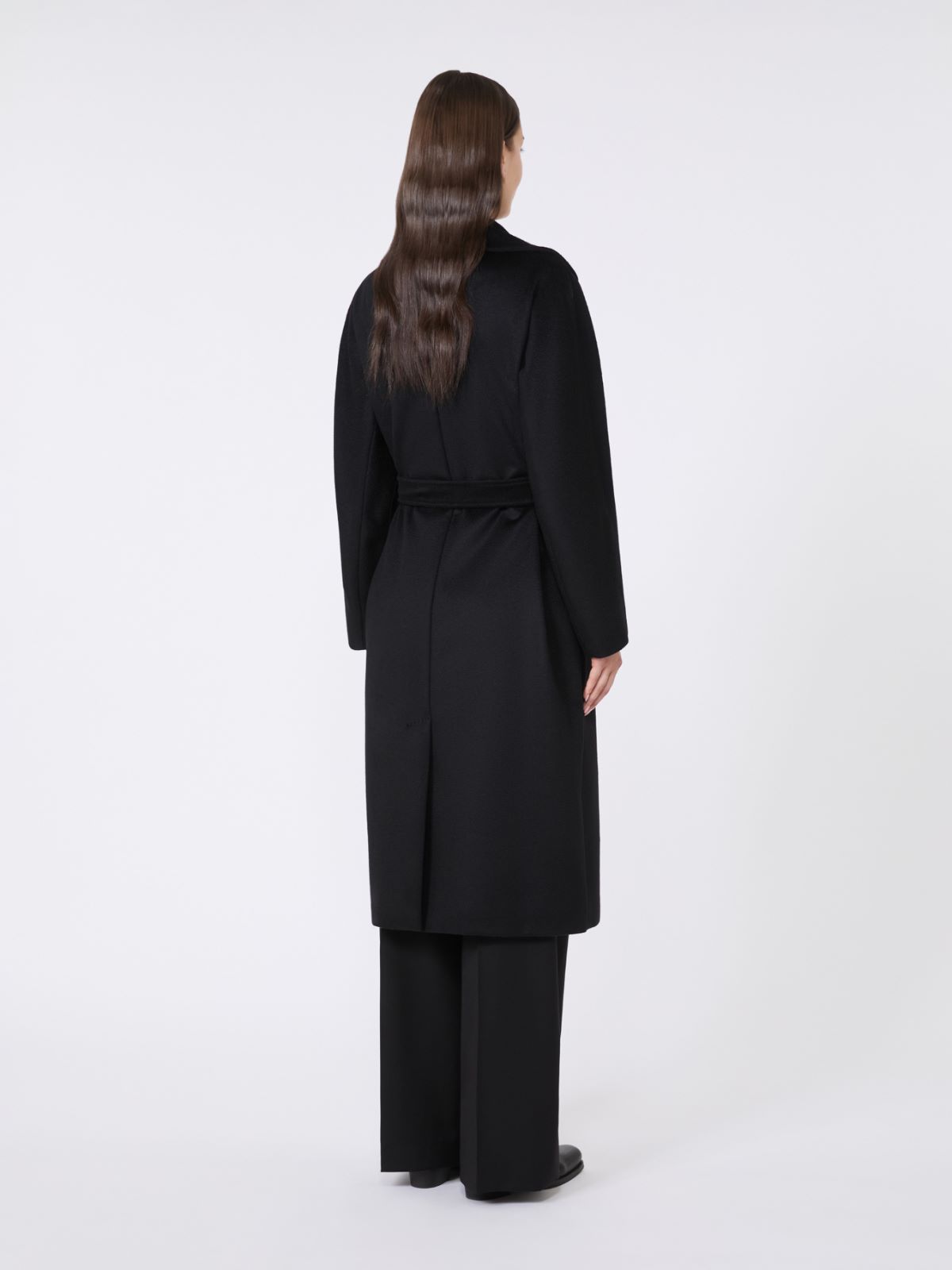 Double-breasted wool coat - BLACK - Max Mara - 3