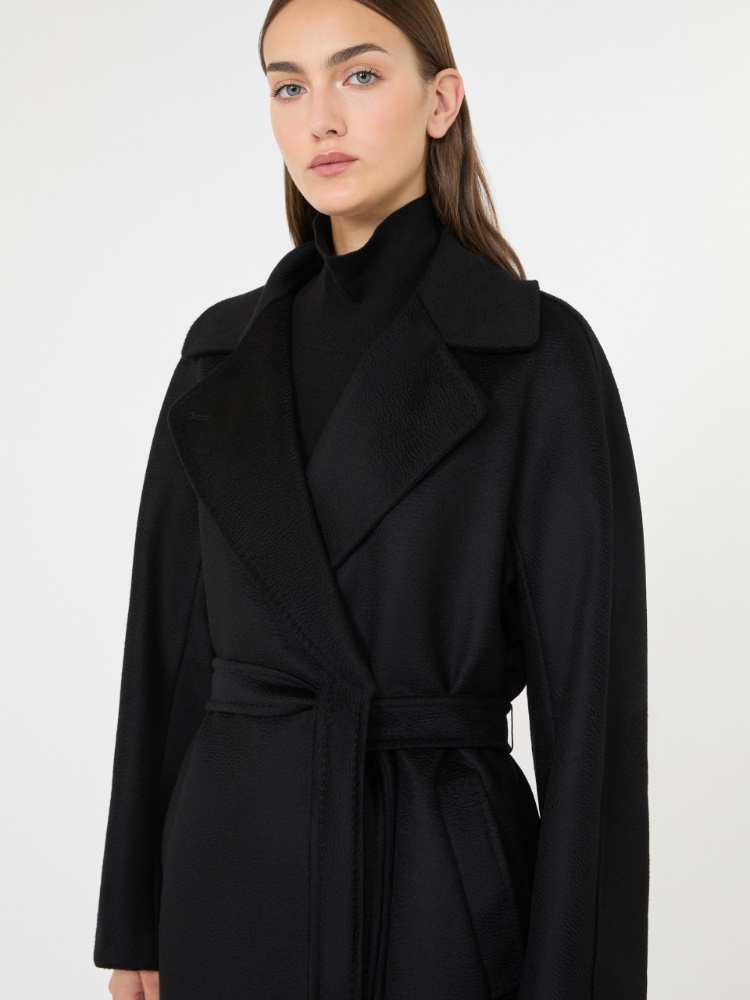 Double-breasted wool coat - BLACK - Max Mara - 4