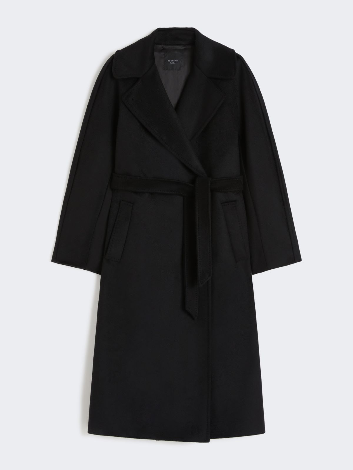 Double-breasted wool coat - BLACK - Max Mara - 4