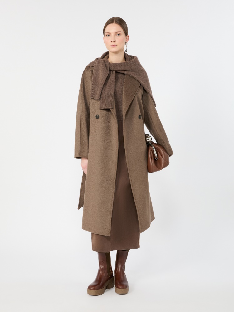 Double-breasted wool coat - MARRON GLACE' - Max Mara
