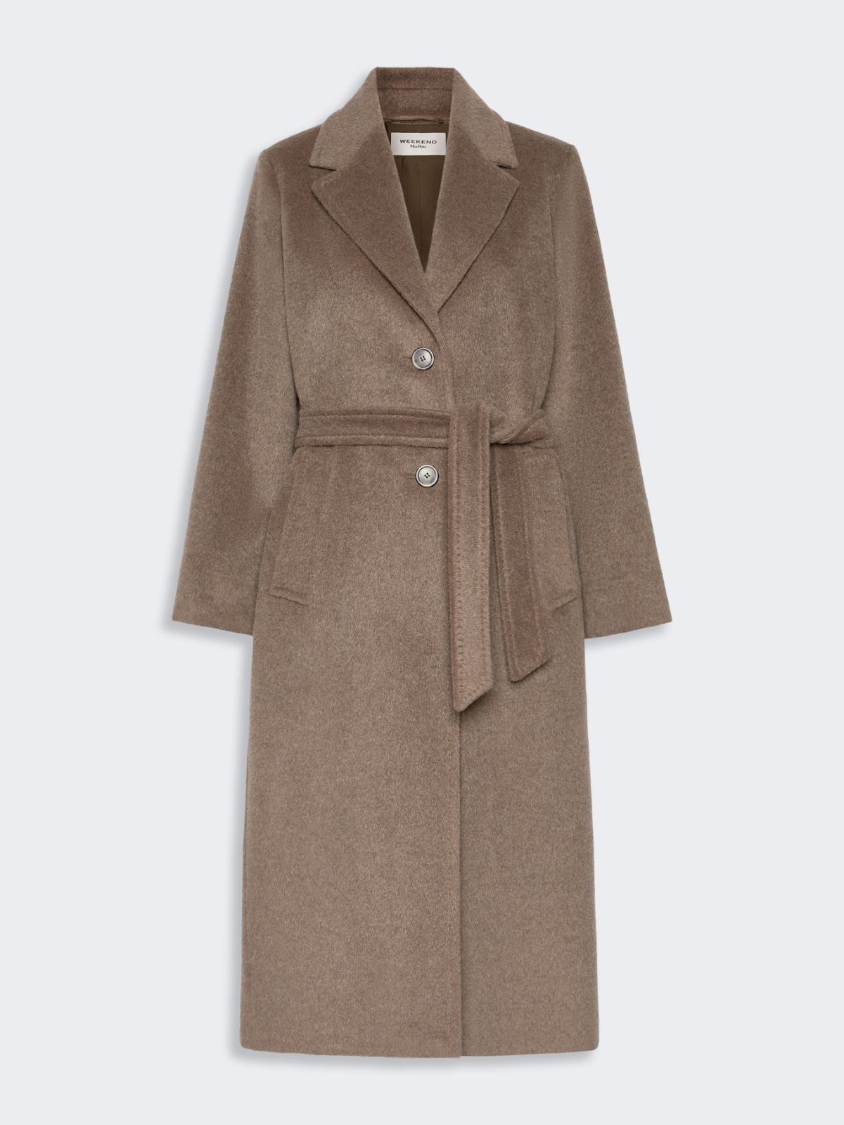 Wool and alpaca teddy long coat - MARRON GLACE' - Max Mara - 6