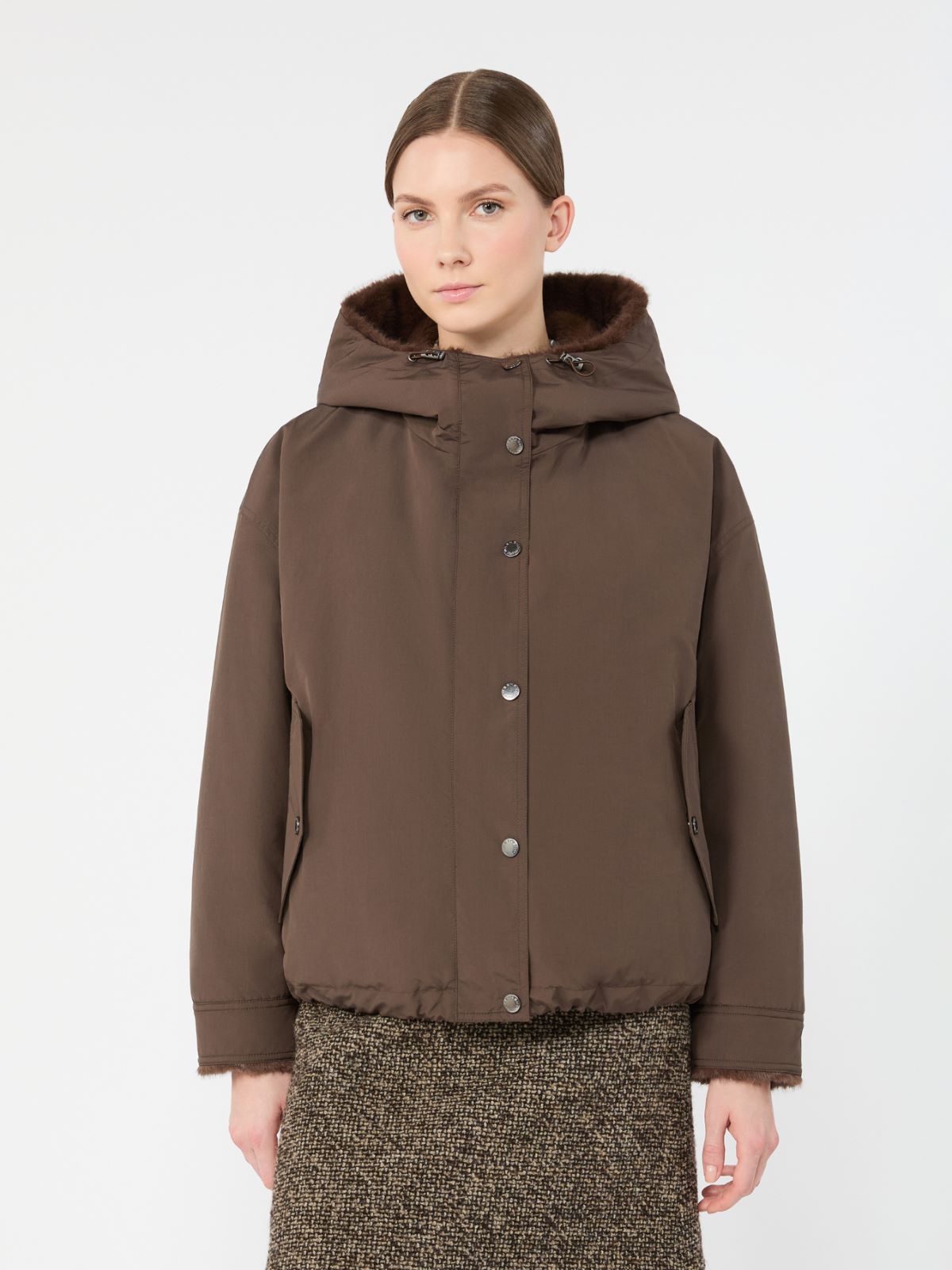 Water-repellent canvas jacket - BROWN - Max Mara - 2