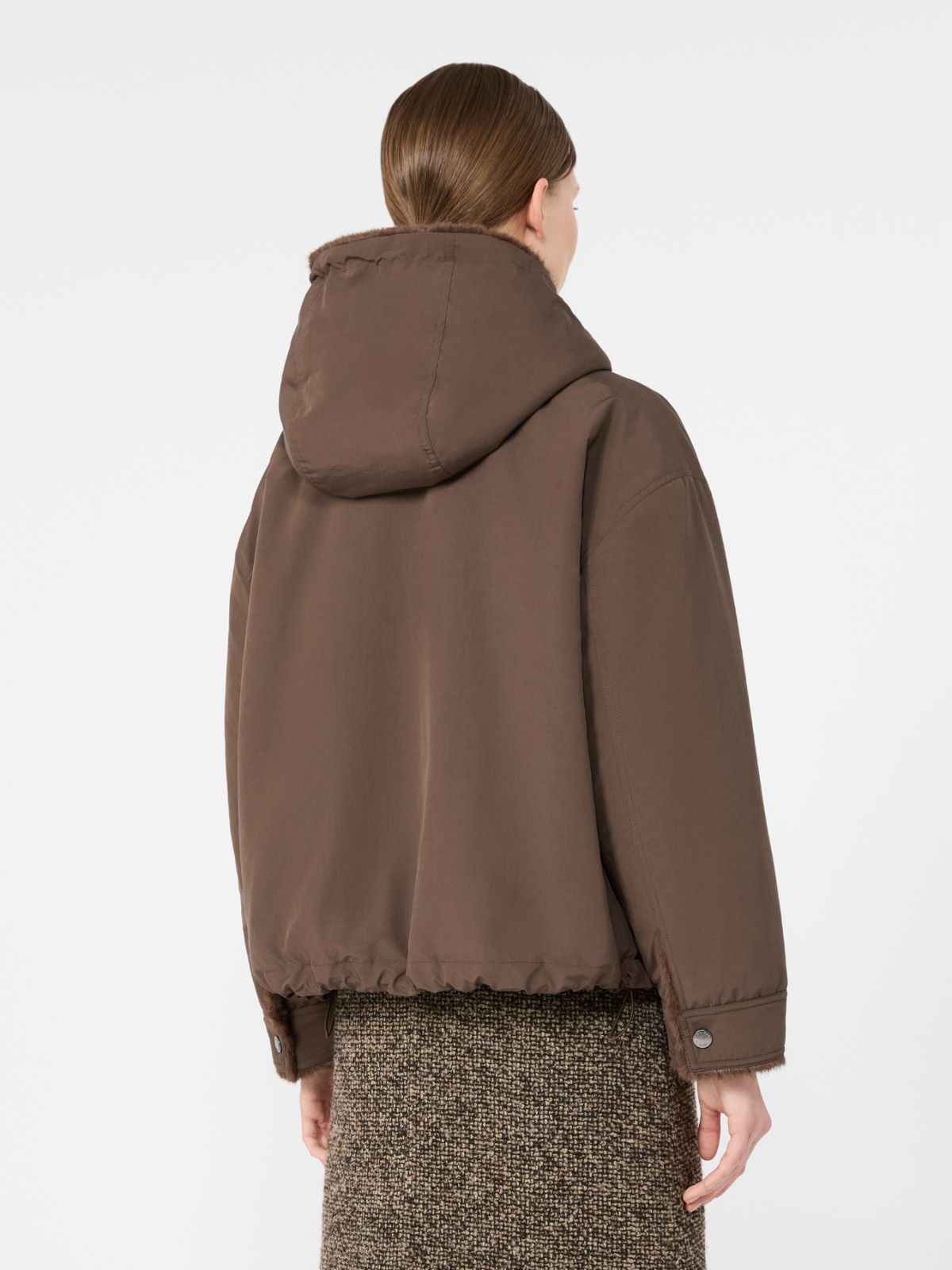 Water-repellent canvas jacket - BROWN - Max Mara - 3