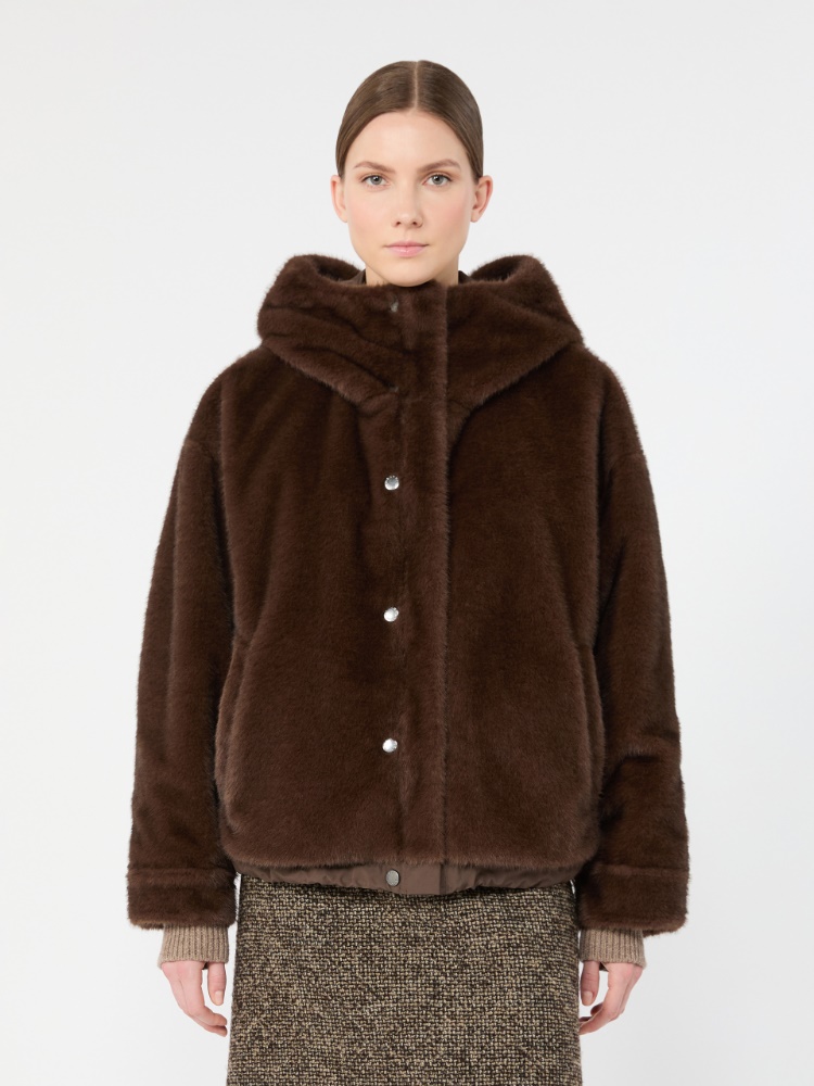 Water-repellent canvas jacket - BROWN - Max Mara - 5