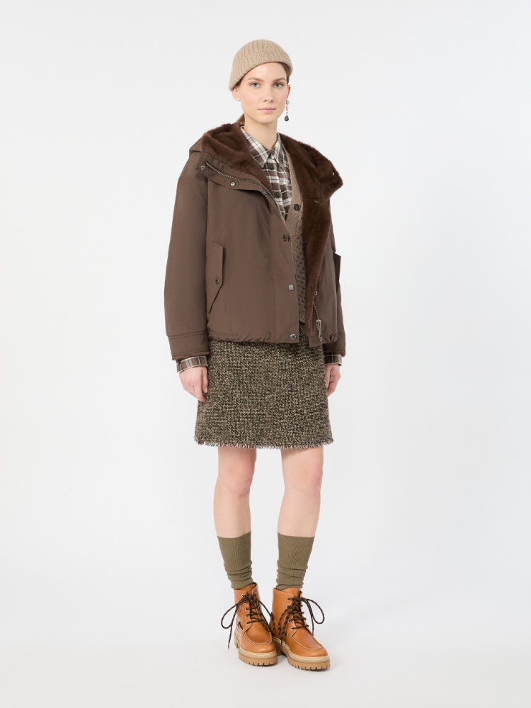 Water-repellent canvas jacket - BROWN - Max Mara