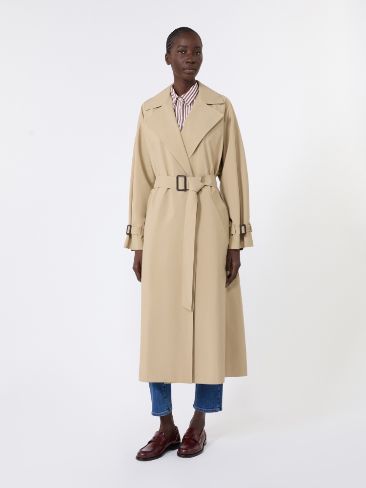 Long water-repellent technical canvas trench coat - BEIGE - Max Mara - 2
